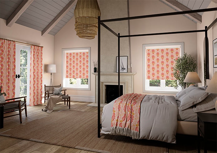 Petal & Block Lotus Blossom, Sunset - Twist & Fit Roller Blind - Image 7
